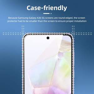 Film de protection d'écran transparent 3D antistatique en verre trempé à haute teneur en aluminium pour Samsung Galaxy A56 A36 A26 - Product Image 3