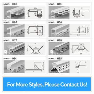 Profilo in Alluminio LED da Incasso a Scomparsa per Cartongesso Canale LED Senza Cornice Italia - Product Image 3