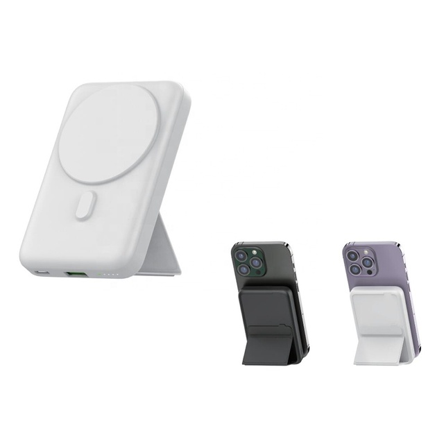 PD22.5w 20W Fast Charging Portable Universal Magnetic Power Bank Holder 15W 10000mAh Magnetic Wireless Power Bank with Stand