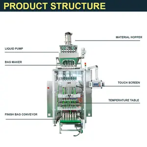 Automatic Multi Lane Vertical Machine Sachet Automatic Liquid Filling Packing Sealing Machine