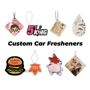 Désodorisant de voiture portable suspendu, design personnalisé, parfum de luxe, en carton, prix usine Chine - Product Image 2