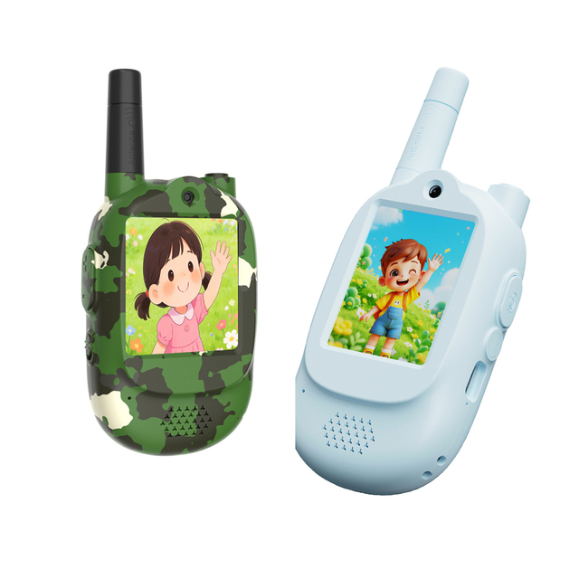 120 Degree View Angle HD Kids Video Wrist Watch Walkie Talkie Children ToyWith Clear Speaker and Back Clip for Camping Partner