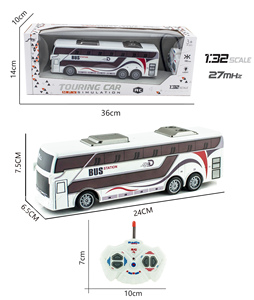 Autobús Urbano o Escolar <span class=keywords><strong>RC</strong></span> a Escala 1:32, 4 Canales, con Luces, Control Remoto, Juguete para Niños de 5 a 7 Años, Interior/Exterior, Listo para Usar - Product Image 4