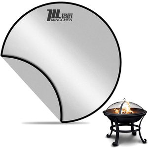 Tapis de foyer en <span class=keywords><strong>Silicone</strong></span> à Double revêtement <span class=keywords><strong>pour</strong></span> brûler le feu, résistant à la chaleur, l'ensemble 10 m - Product Image 6