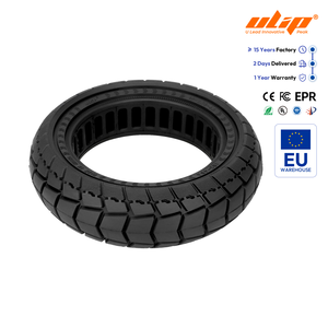Pneu solide ULIP 10*2.75-6.5 pour trottinette électrique avec fente de 52 mm pour trottinettes électriques Kukirin G2 G3 G2 Ultra, pneus tout-terrain - Product Image 1