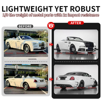 Kit carrosserie en fibre de carbone sèche de style MSY de qualité supérieure pour Rolls Royce Wraith Pare-chocs avant Jupes latérales Garde-boue Aileron arrière