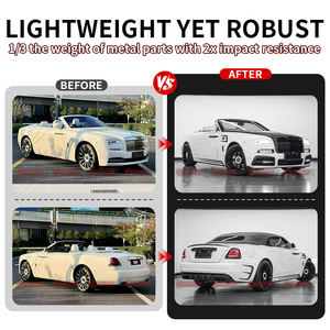 Kit carrosserie en fibre de carbone sèche de style MSY de qualité supérieure pour Rolls Royce Wraith Pare-chocs avant Jupes latérales Garde-boue Aileron arrière - Product Image 2