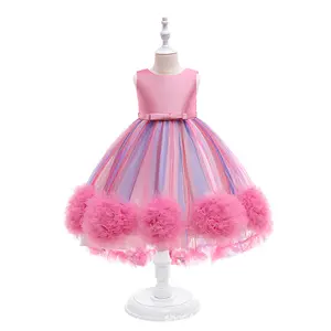 MQATZ女童服装派对礼服3-10岁少女派对礼服贴花公主裙