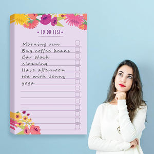 Colorful floral note book with horizontal lines, note notebook with sticky sticky sticky notes, strong adhesive customization - Product Image 4