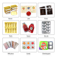 DPP-115 automatique confiture de fraises fromage miel beurre d'arachide sauce au sésame pâte blister remplissage emballage machines à sceller
