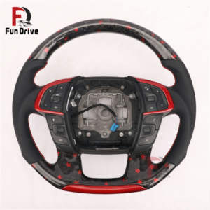 Volante de Fibra de Carbono Forjado Personalizado para Volkswagen Polo 6r, Scirocco <span class=keywords><strong>R</strong></span>, Passat CC, <span class=keywords><strong>R</strong></span>-<span class=keywords><strong>Line</strong></span>, Jetta, Tiguan, Transporter, <span class=keywords><strong>T</strong></span>-<span class=keywords><strong>roc</strong></span> - Product Image 3