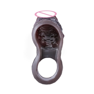 SXXY Soft Silicone Hollow Penis Sleeve <b>Men</b> Reusable Cock Enhancer Extend Device Adult Male Intimate Pleasure Sexual <b>Toys</b> - Product Image 3