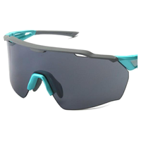 Factory Direct Vented Semi Rimless Wraparound Shield Sports Sunglasses for Motorcycle Riding Driving Outdoor Hiking Fishing Golf