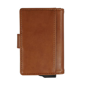 Rfid Blocking Custom Id <b>Card</b> <b>Holder</b> Aluminum Leather <b>Wallet</b> Anti Theft Front Pocket <b>Card</b> <b>Holder</b> <b>Wallet</b> Short Fashion PU Unisex - Product Image 4