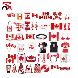 Serie Bandera de Canadá: Bandera para Ventana de Coche, Cubierta para Espejo Retrovisor, Pulsera, Pintura Facial, Sombrero, Bolsa, Camiseta, Llavero, Gafas de Sol, Pin - Product Image 1