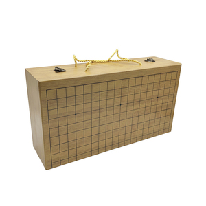 Panneau d'impression de logo personnalisé naturel d'échecs de haute qualité Chine Go boîte de jeu boîte de rangement en bois - Product Image 2