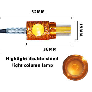 ไฟท้ายมอเตอร์ไซค์ 12V 2LED สีเหลืองอำพัน ไฟเลี้ยว ไฟเบรก ไฟวิ่งกลางวัน พร้อมไฟ Eagle Eye - Product Image 4