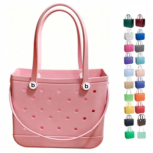Bolsa de Praia de Borracha <span class=keywords><strong>EVA</strong></span> com 3 Alças, Impermeável, para Viagem, Mulheres, Verão, Bolsa de Praia Lavável, Bolsa de Mão Aberta - Product Image 1