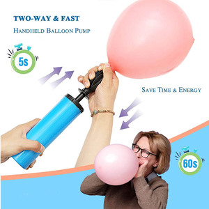 Pompe manuelle double <span class=keywords><strong>action</strong></span> FOSKA 12 pouces pour gonflage de ballons, vente directe usine, accessoires de décoration de fête - Product Image 4