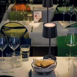 Lüks otel restoran çağrı cihazı kablosuz çağrı sistemi izle uyarısı dokunmatik şarj edilebilir <span class=keywords><strong>Led</strong></span> masa lambası servis garson çağrı lambası - Product Image 3