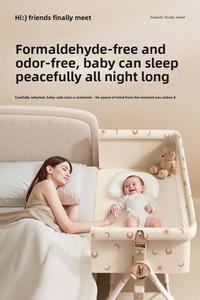 Summer Infants Model 457 Contemporary Design Multifunctional Modern Portable Foldable Splicing Metal Baby Crib Bassinet for - Product Image 5