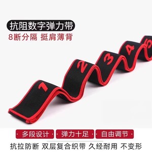 Bande élastique d'amitié, bande de résistance numérique, bande de yoga pour étirements, entraînement de la force des jambes, taille standard - Product Image 3