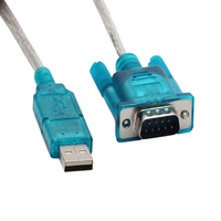 Cable Serial USB 2.0 Tipo-A a DVI RS232 DB9 de 9 Pines, Adaptador con Conductores Chapados en Oro, Revestimiento de PVC y Blindaje Trenzado de 0.8M para Uso con Monitor