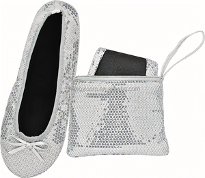 Zapatos planos <span class=keywords><strong>plegables</strong></span> de mujer de belleza de calidad, bailarina plegable de Color plana para invitados de <span class=keywords><strong>boda</strong></span> - Product Image 1