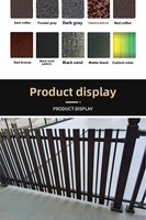 Clôture décorative en aluminium anti-rouille avec revêtement en poudre personnalisé en usine pour villa, balcon, cour extérieure