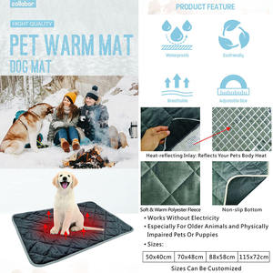 Colwork cama para cachorro e gato, almofada de aquecimento ajustável, à prova d' água, macia e quente, para o inverno - Product Image 2