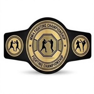 เข็มขัดแชมป์เฮฟวีเมทัลบ็อกซิ่ง MMA ยิวยิตสู ยูโด ชุบทอง หนังระบายอากาศได้ สลักชื่อได้ตามสั่ง รางวัลสำหรับการแข่งขันมวยปล้ำ - Product Image 1