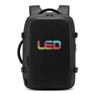 Заводской Оригинальный Большой Вместительный водонепроницаемый рюкзак USB Smart Led с двумя плечами, рекламная сумка со светодиодным экраном