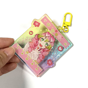 พวงกุญแจอะคริลิคโฮโลรูปหัวใจพิมพ์ลายตามสั่ง ประกายวิบวับ รัก โฮโลแกรม - Product Image 2