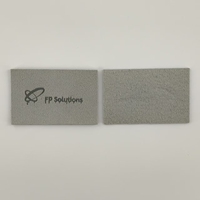 Étiquettes en cuir microfibre personnalisées, pressées à chaud, écologiques, pour vestes et vêtements, à coudre, vente en gros, OEM, faible MOQ