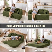 Sofá Cama Doble Convertible Extensible Portátil, Diseño Moderno, Ecológico, Ideal para Sala de Estar y Apartamentos