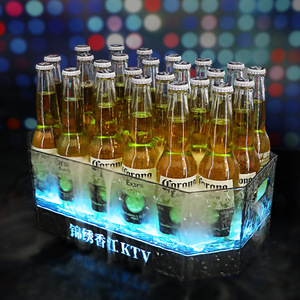 Cubo de Hielo Iluminado LED, Rectangular, de Plástico, Diseño Moderno, para Bares, KTV y Fiestas - Product Image 4
