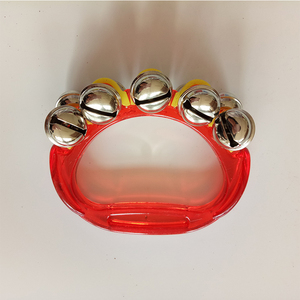 Jingle-muñequera con campanas de Metal y plata para niños, Juguete Musical colorido, instrumentos musicales para guardería - Product Image 2