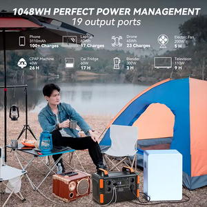 Stazione di ricarica solare di emergenza da 1000 W, stazione di alimentazione <span class=keywords><strong>elettrica</strong></span> <span class=keywords><strong>portatile</strong></span> da campeggio con pannello - Product Image 4
