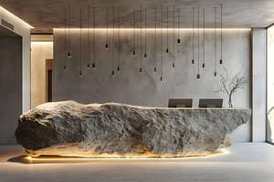 YS-0798 モダンラグジュアリーホワイトファイバーグラスエコフレンドリーレセプションデスクLEDライトカスタマイズオフィス病院モールビューティー - Product Image 5