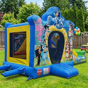 Château <span class=keywords><strong>gonflable</strong></span> commercial <span class=keywords><strong>en</strong></span> PVC pour <span class=keywords><strong>location</strong></span> événementielle, avec toboggan, pour extérieur - Product Image 6