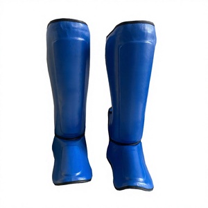 Protège-tibias en cuir pour MMA, Karaté, Muay Thai et Kickboxing - Protège-tibias et protège-pieds durables pour l'été, gants de boxe - Product Image 2
