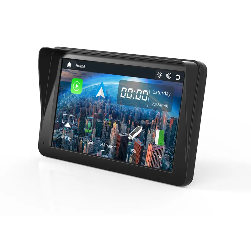 Высококачественный 7-дюймовый сенсорный экран Автомобильный плеер GPS-навигация с бесплатными картами сенсорный экран 8 Гб ПЗУ Поддержка FM-радио MP3 MP4