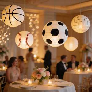 LILIS Lanternes en papier à thème sportif professionnel |   Décorations en gros <span class=keywords><strong>pour</strong></span> salles de classe et fêtes <span class=keywords><strong>pour</strong></span> <span class=keywords><strong>la</strong></span> <span class=keywords><strong>rentrée</strong></span> <span class=keywords><strong>scolaire</strong></span> 2026 (Adulte) - Product Image 2