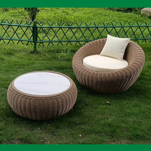 Set di Divani <span class=keywords><strong>in</strong></span> <span class=keywords><strong>Rattan</strong></span> dal Design Moderno per Balcone, Cortile o Arredamento da <span class=keywords><strong>Giardino</strong></span> - Product Image 4