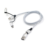 Câble de charge rapide, plusieurs tailles, pour une charge rapide pratique, tout-en-un, câble de chargeur tressé en nylon, micro-USB
