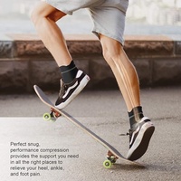 Chaussettes de sport unisexes à bout ouvert, support de cheville en nylon avec manchon pour la protection de la voûte plantaire
