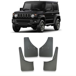 Ensemble de garde-boue de porte TIYPEOR avant et arrière lot de 4 noir pour <span class=keywords><strong>Suzuki</strong></span> Jimny 2019 - <span class=keywords><strong>2021</strong></span> garde-boue de voiture garde-boue Installation facile - Product Image 1
