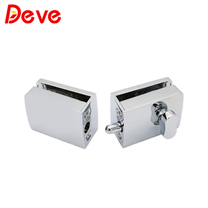 Deve Zink legierung Custom Modern Center Wasserdichte Toilette Dusch verriegelung Glas Öffentliches Badezimmer Schiebetür schloss - Product Image 5