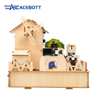 Robotlinking Kit pemula pertanian cerdas DIY untuk Starter STEM Robot Arduino proyek uap otomatisasi IoT rumah kayu untuk ESP32
