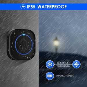 Timbre Inteligente SOS 433MHz Enchufe US/UK/EU Resistente al Agua Batería Alcance de 300m 4 Niveles de Volumen 36 Melodías Diseño Moderno - Product Image 3